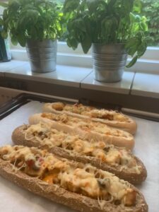 gevuld stokbrood met kip