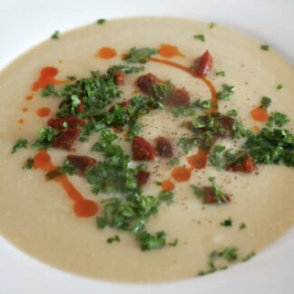 Bloemkoolsoep met chorizo