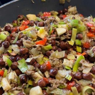 Kapucijners met gebakken aardappelen
