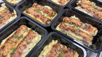 Preirolletjes met ham en kaas